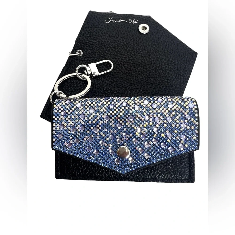 JACQUELINE KENT BLUE FROST CARD WALLET – AZURE